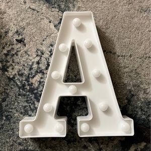 A letter light up